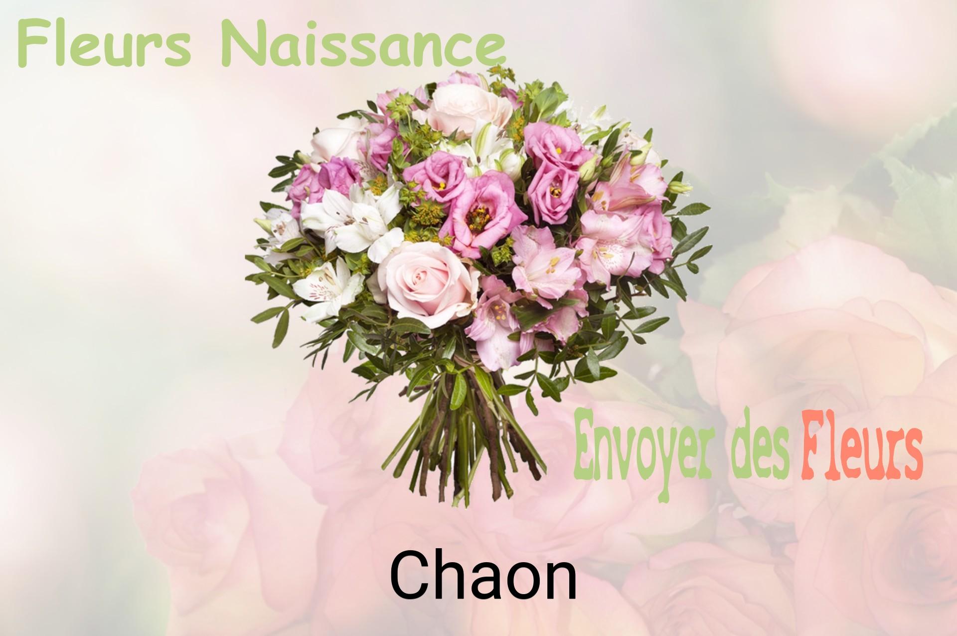 Bouquet de fleurs de naissance livré à Chaon